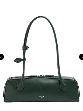 Alaïa Dark Green Leather Shoulder Bag